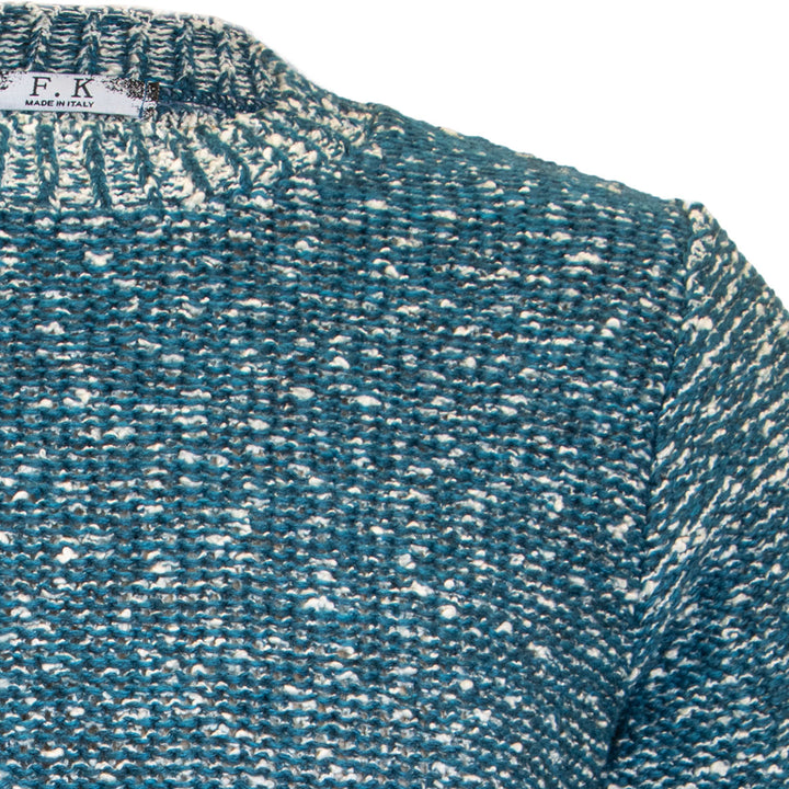 F.K. volnen pulover - modra