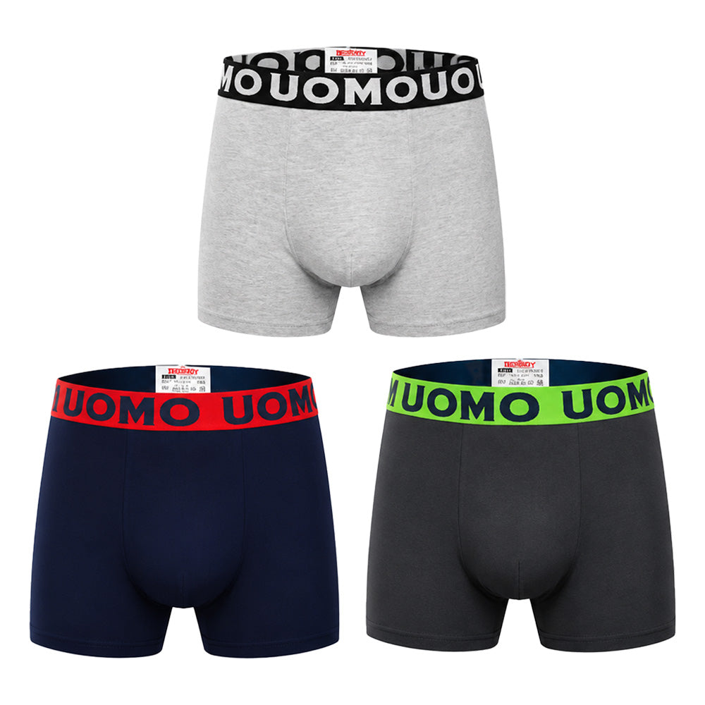3-PACK moške boksarice Uomo Neon Force