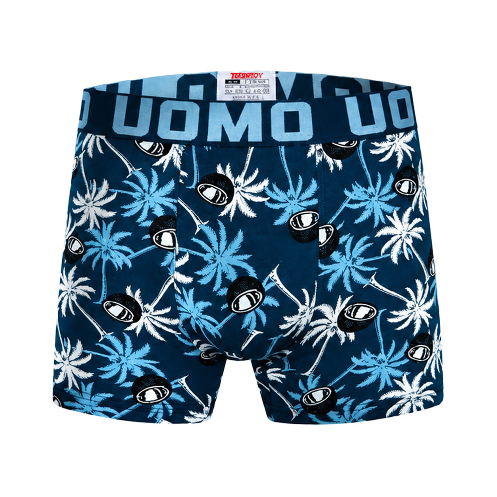 3-PACK moške boksarice Uomo Golden Palms
