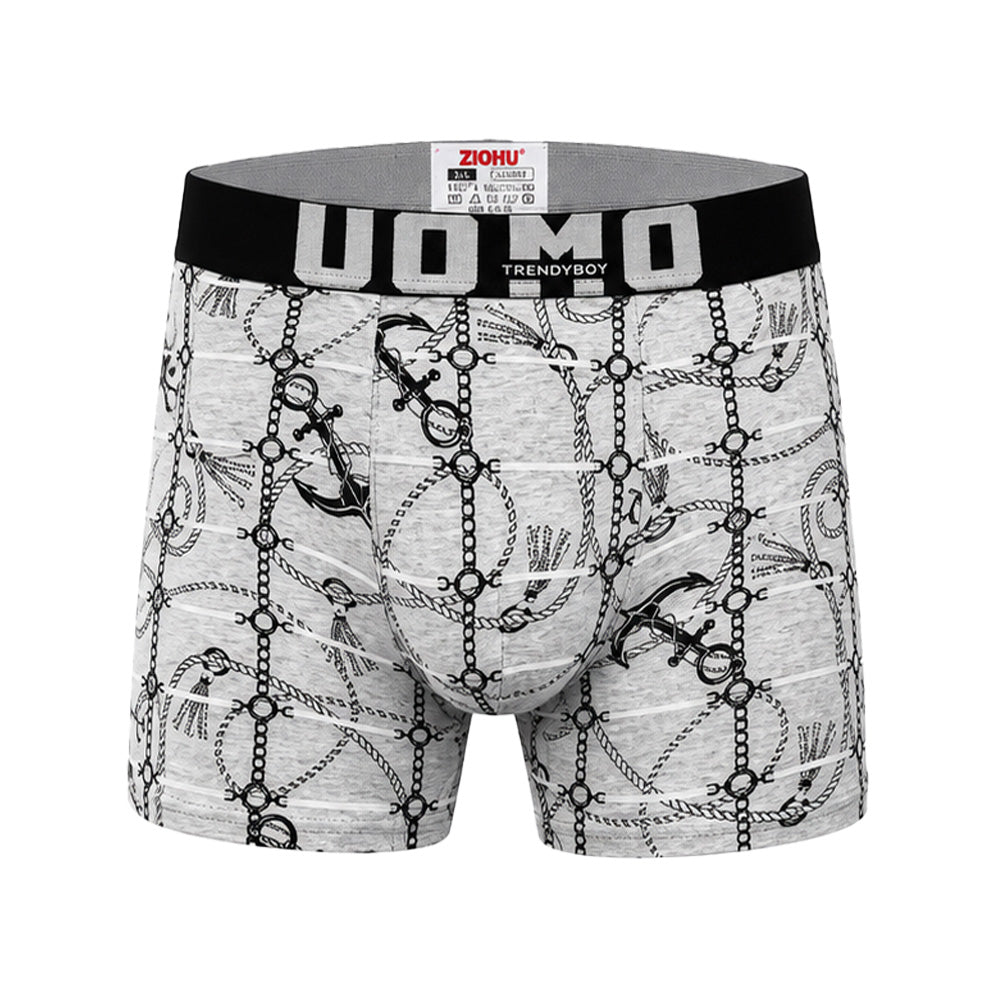 3-PACK moške boksarice Uomo Ocean Knot