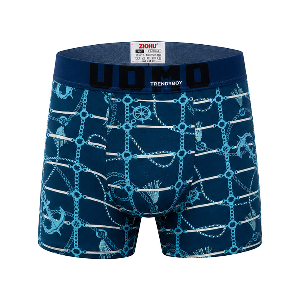 3-PACK moške boksarice Uomo Ocean Knot