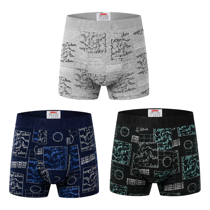 3-PACK moške boksarice Uomo Urban Script