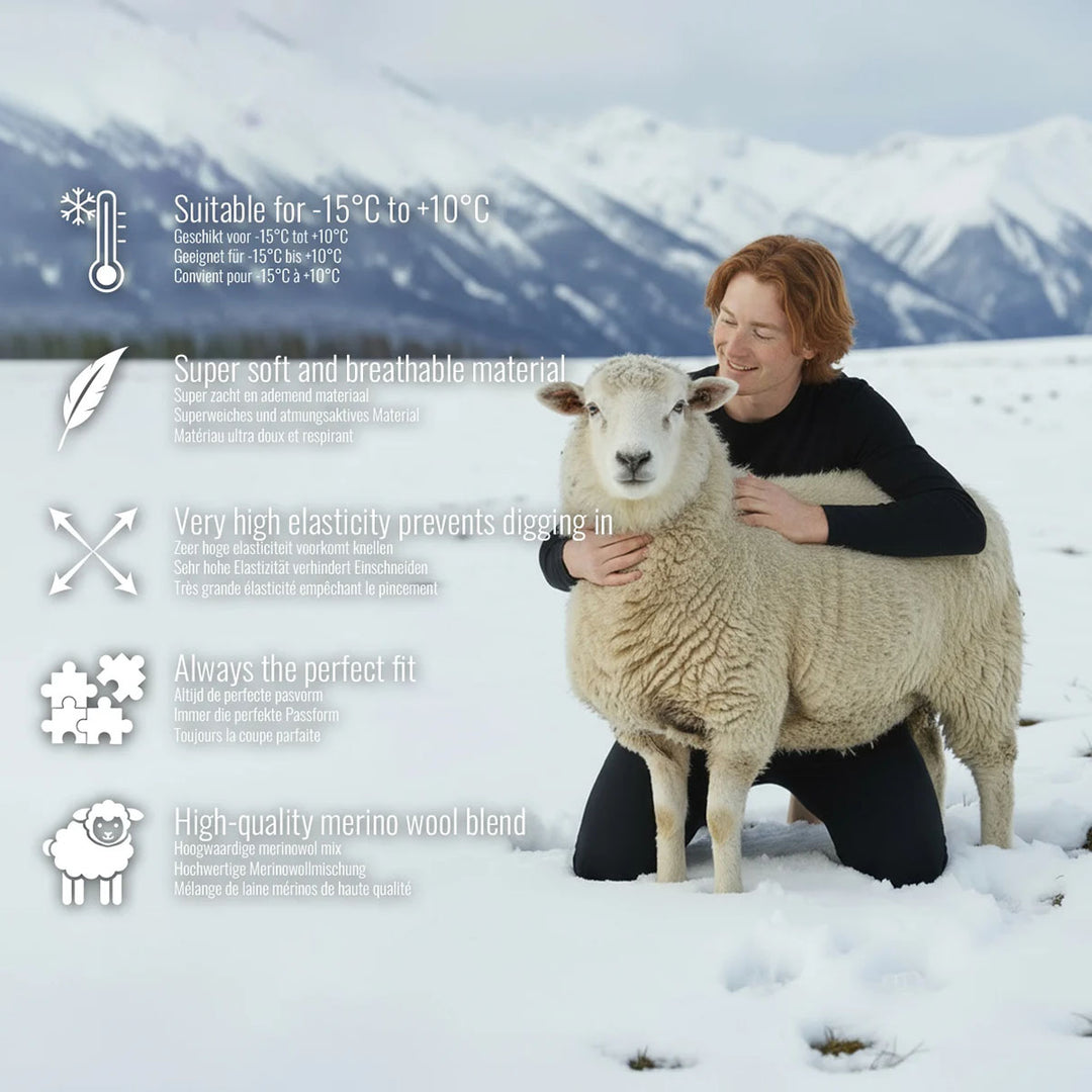 Gaubert moška merino termo majica - siva