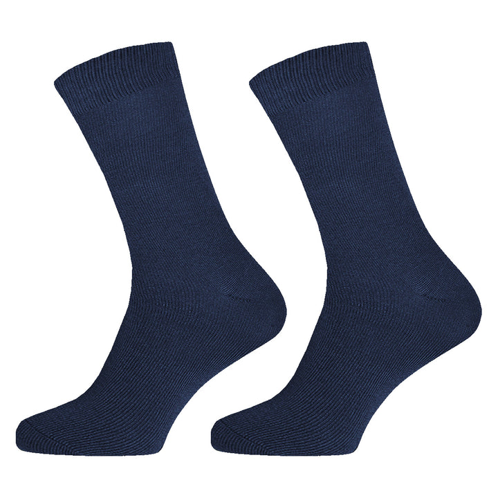 Gianvaglia moške bombažne nogavice 3 pari Essential Comfort modra