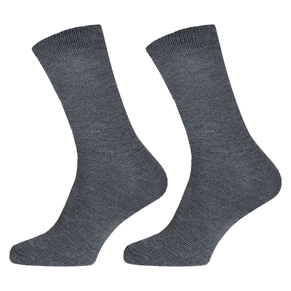 Gianvaglia moške bombažne nogavice 3 pari Essential Comfort 001 siva