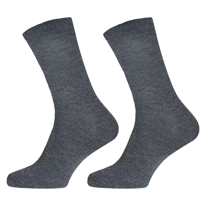 Gianvaglia moške bombažne nogavice 3 pari Essential Comfort 001 siva