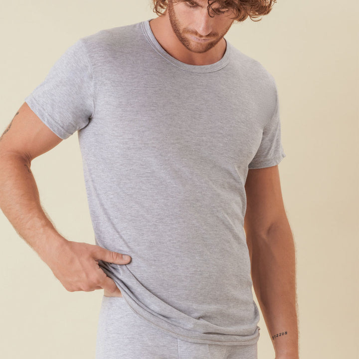 MarcLuis Moška kratka majica Marco - svetlo siva