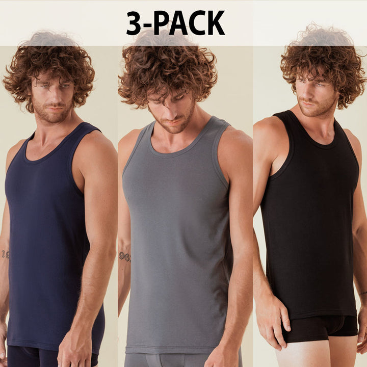 3-Pack Moška Spodnja Majica MarcLuis brez rokav