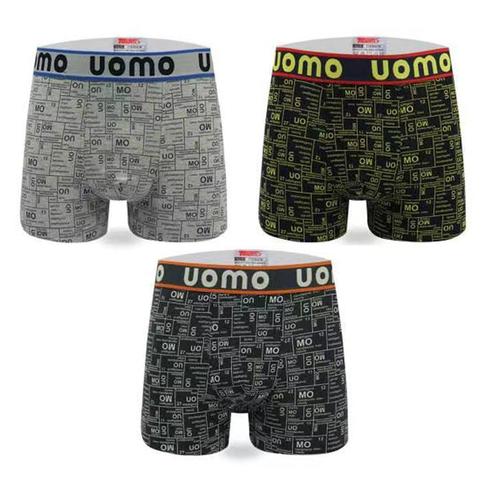 Moške boksarice Uomo potisk z napisi 3 pack 001