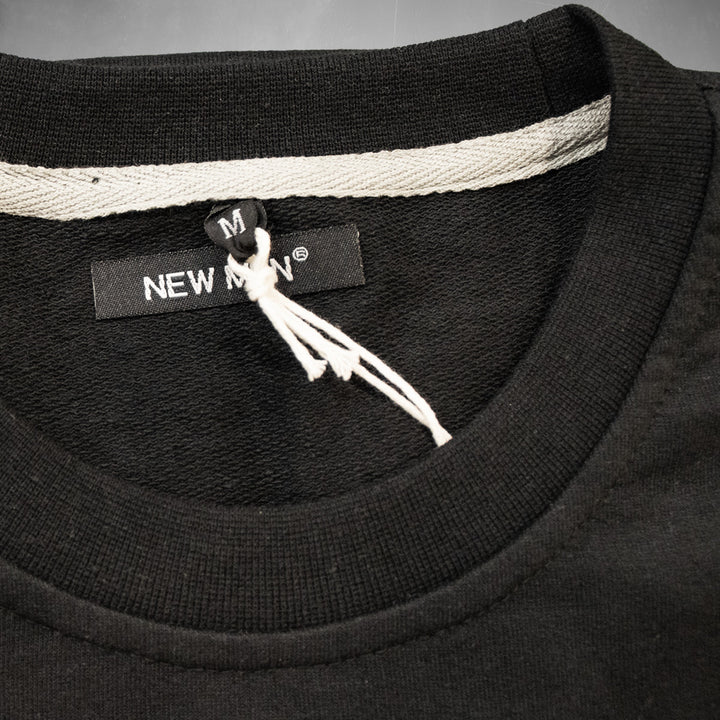 New Men moški pulover - Črna