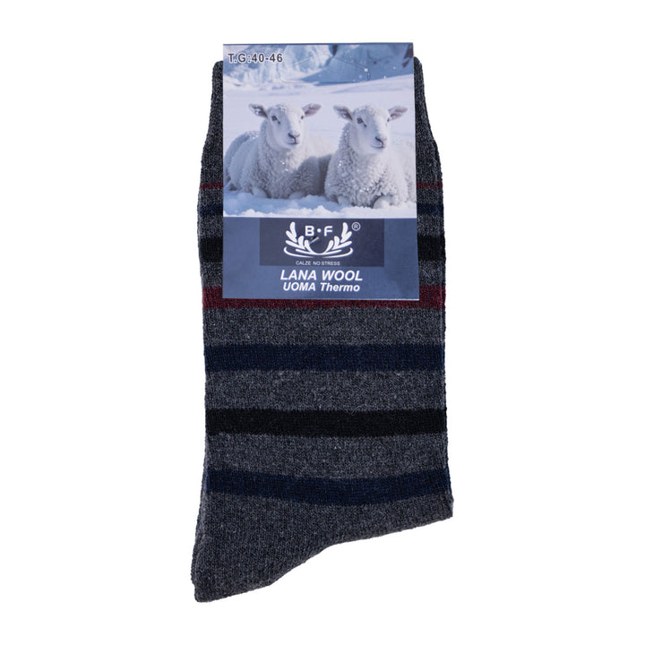 3 Pari B.FORTUNA Arctic Line volnene moške nogavice