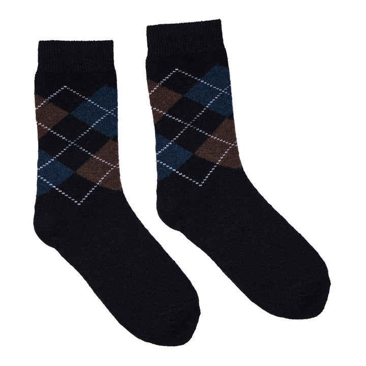 B.FORTUNA moške volnene nogavice Alpine Karo - črna