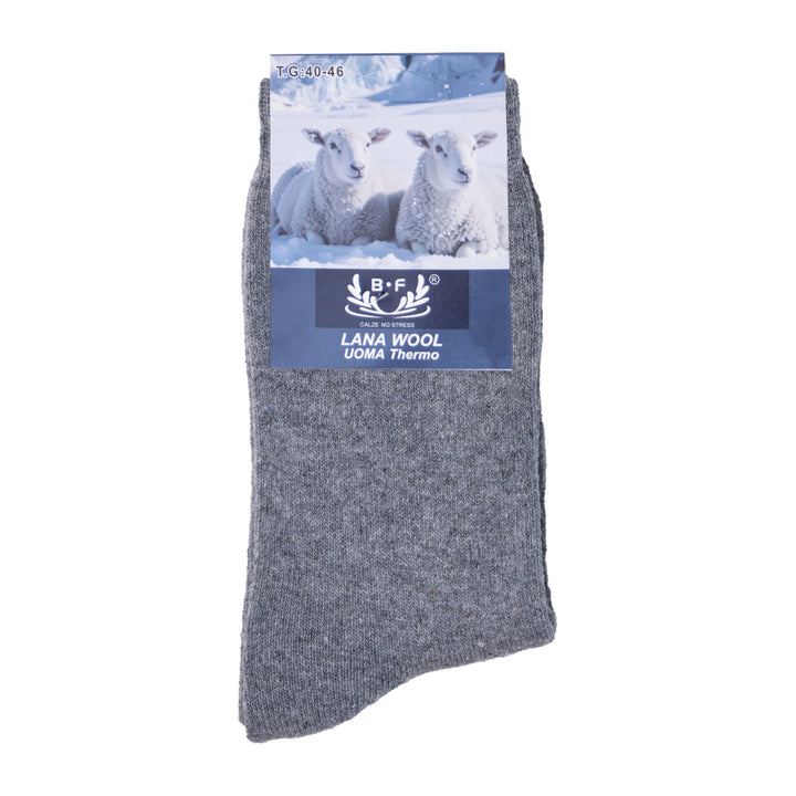 4 Pari B.FORTUNA volnene moške nogavice - Enobarvne