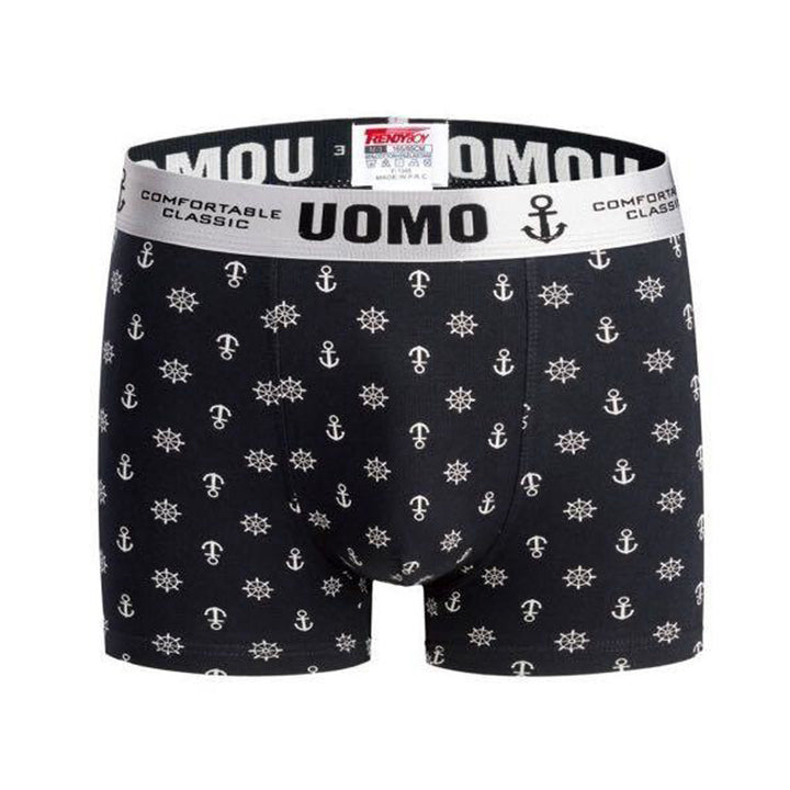 3-PACK moške boksarice Uomo Anchor Line