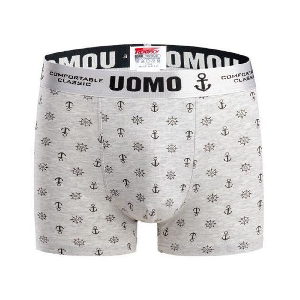 3-PACK moške boksarice Uomo Anchor Line