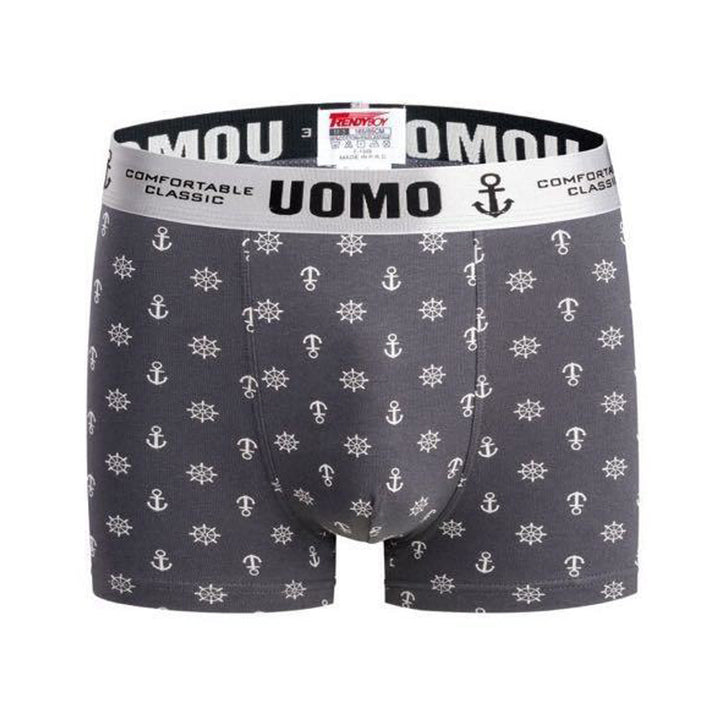 3-PACK moške boksarice Uomo Anchor Line