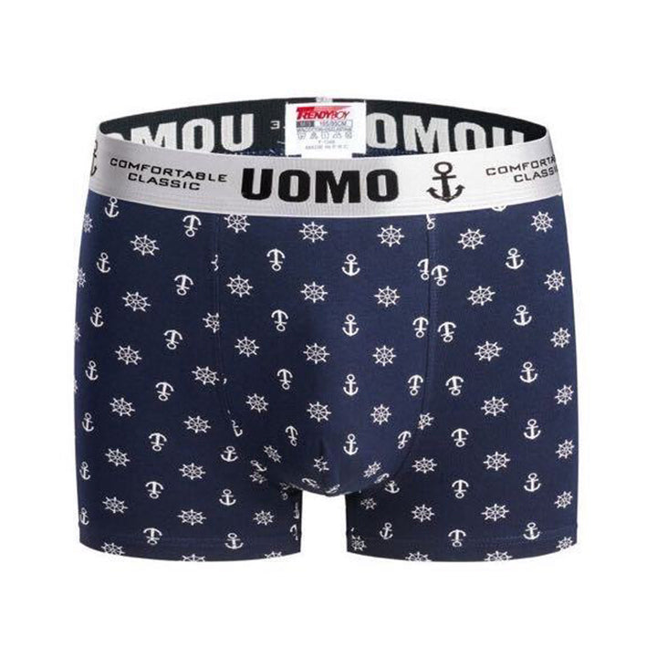 3-PACK moške boksarice Uomo Anchor Line