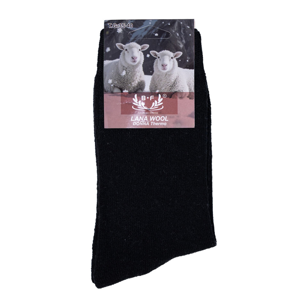 3 Pari B.FORTUNA volnene ženske nogavice - Enobarvne