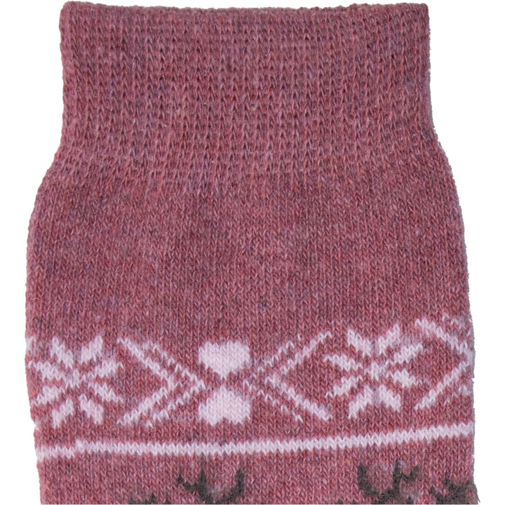 B.FORTUNA ženske volnene nogavice Nordic Forest - roza