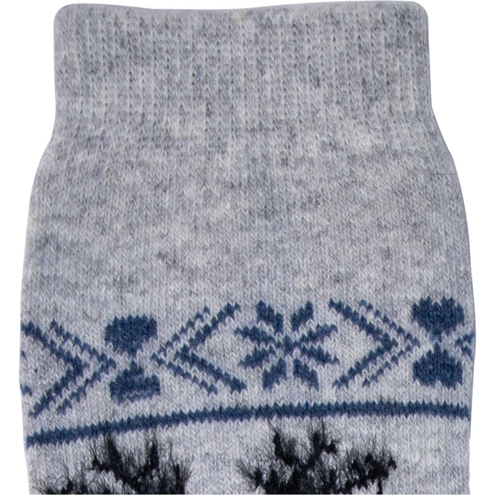 B.FORTUNA ženske volnene nogavice Nordic Forest - Siva