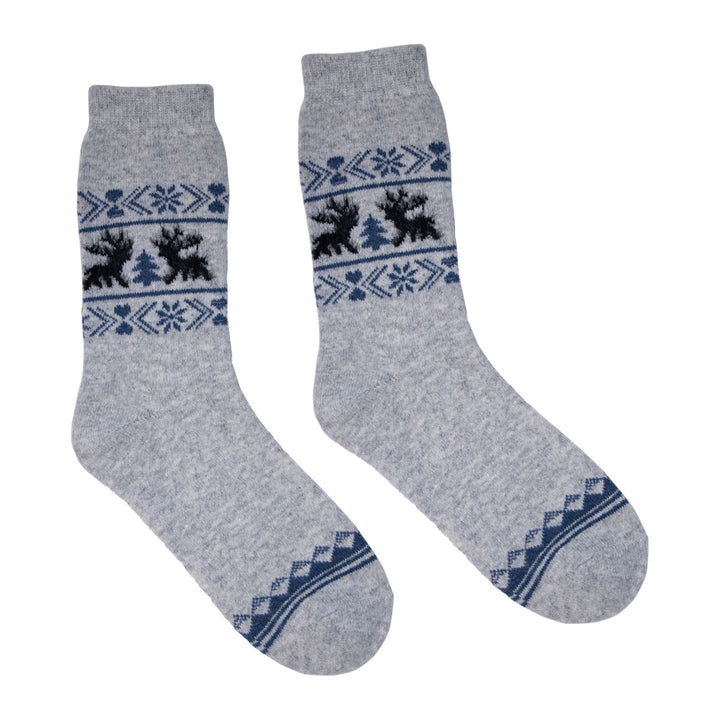 B.FORTUNA ženske volnene nogavice Nordic Forest - Siva