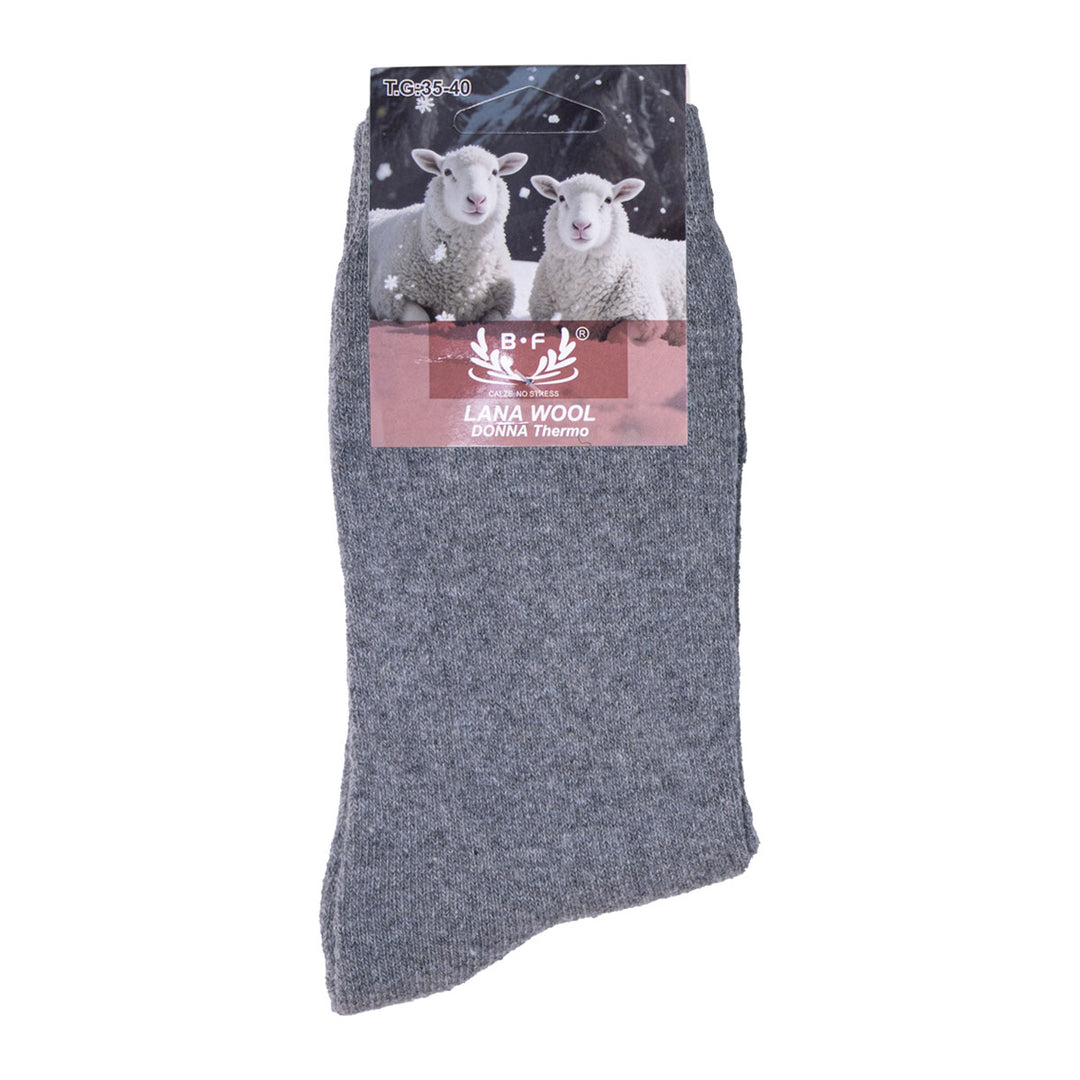 3 Pari B.FORTUNA volnene ženske nogavice - Enobarvne