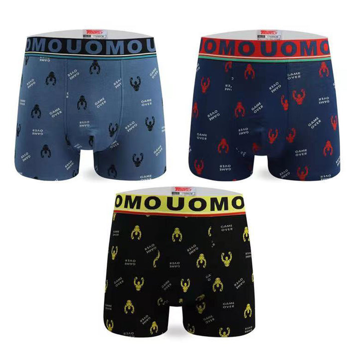 3-PACK moške boksarice Uomo Game Over