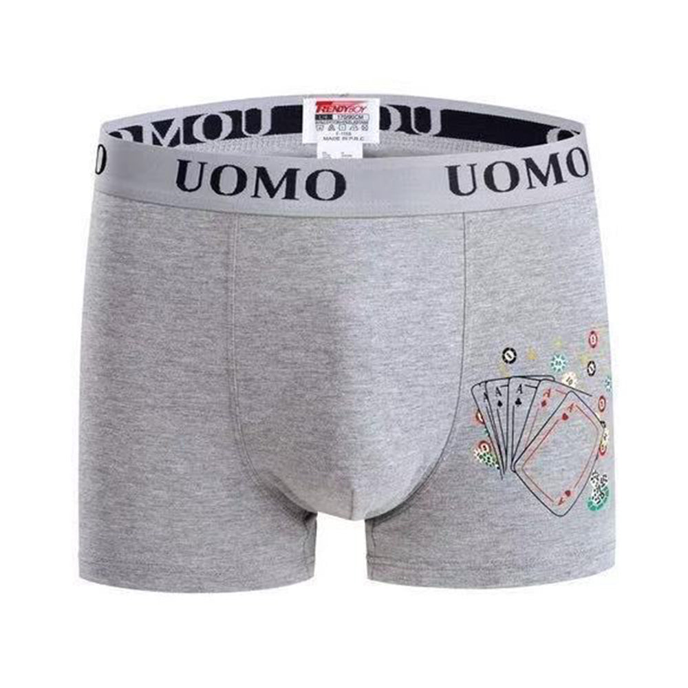 Uomo moške bombažne boksarice potisk High Stakes 002