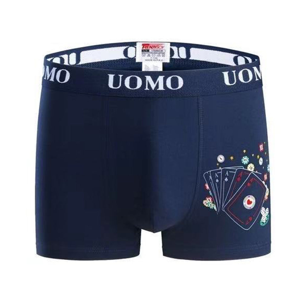 Uomo moške bombažne boksarice potisk High Stakes 004