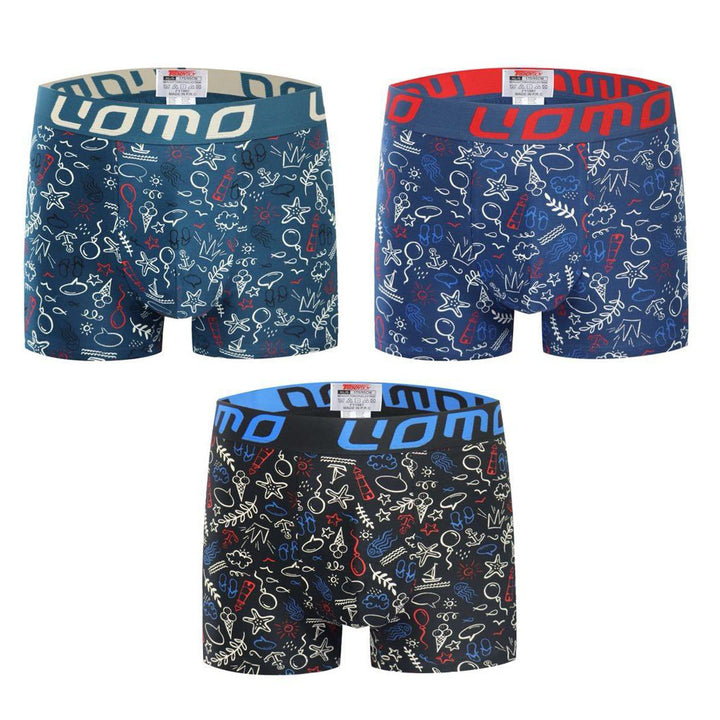 3-PACK moške boksarice Uomo Summer Vibes