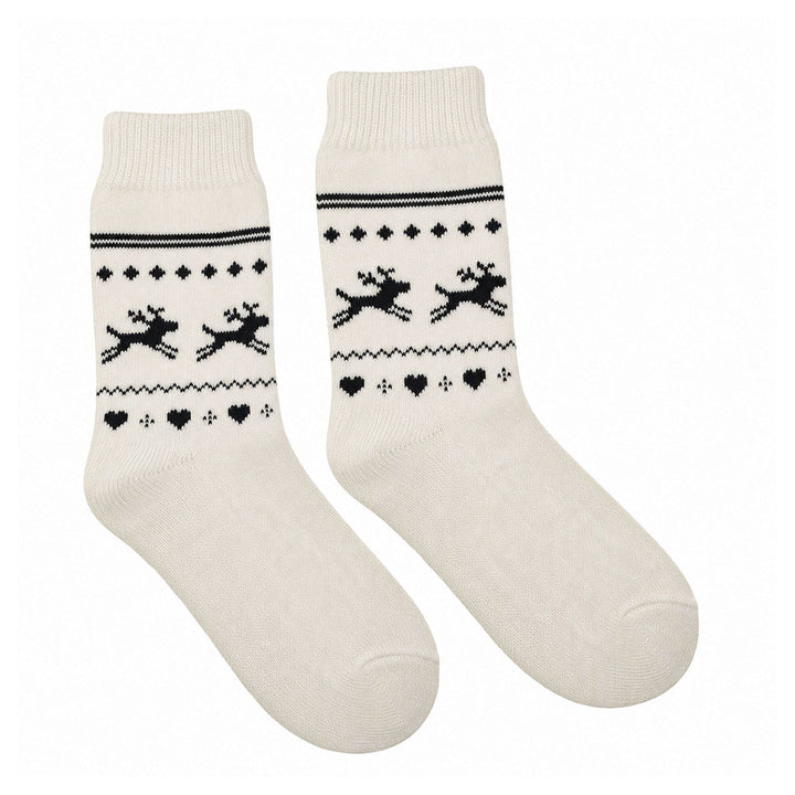 4 Pari B.FORTUNA Nordic Reindeer volnene ženske nogavice