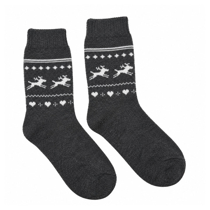 4 Pari B.FORTUNA Nordic Reindeer volnene ženske nogavice
