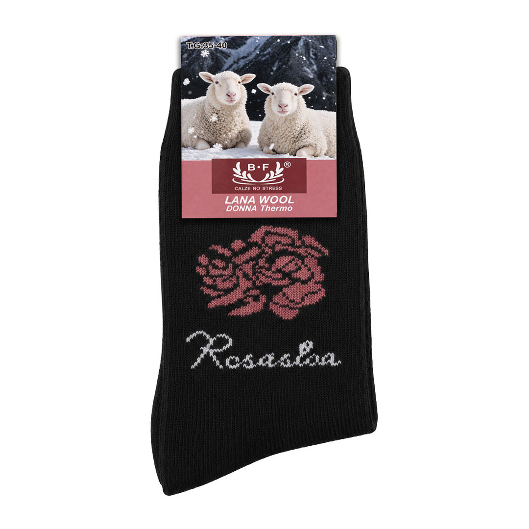 3 Pari B.FORTUNA Nordic Rose volnene ženske nogavice