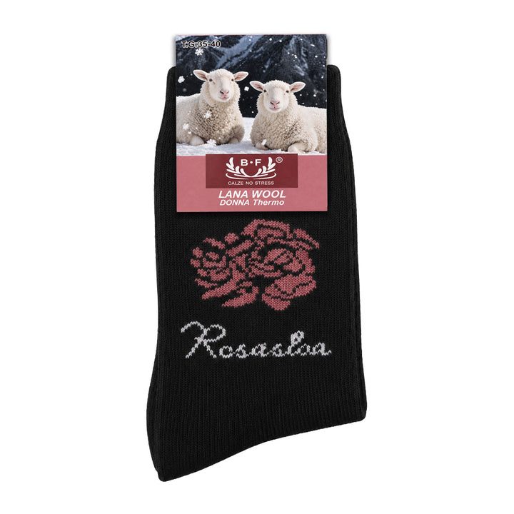 3 Pari B.FORTUNA Nordic Rose volnene ženske nogavice
