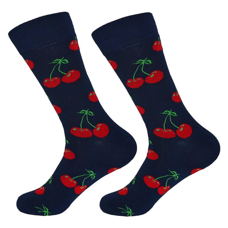 Dutch Pop vesele happy socks pisane nogavice češnja