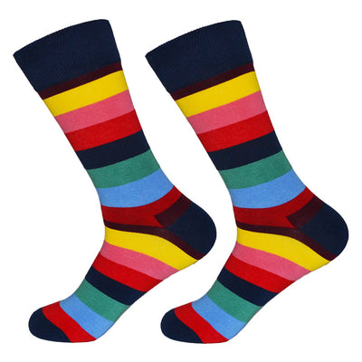 Dutch Pop vesele happy socks pisane nogavice mavrica