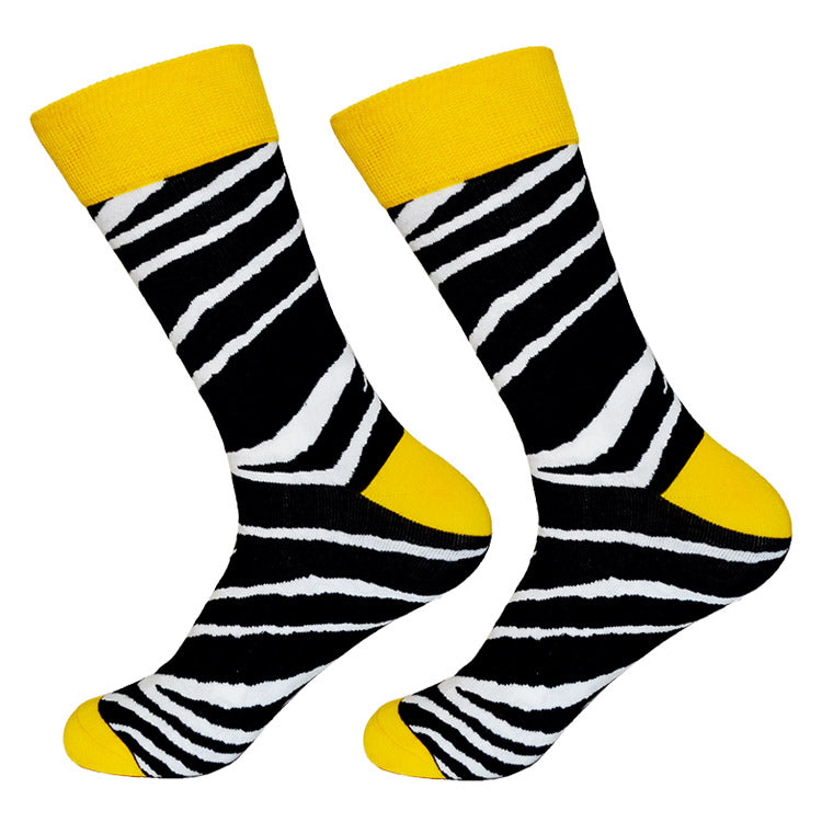 Dutch Pop vesele happy socks pisane nogavice zebra vzorec