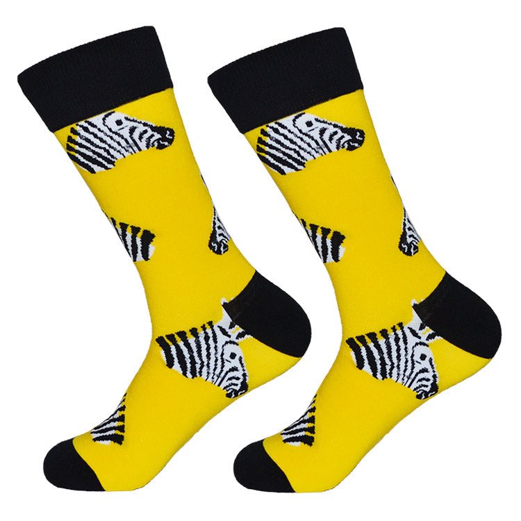 Dutch Pop vesele happy socks pisane nogavice zebra