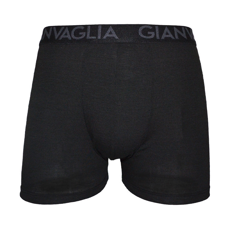 3-PACK moške enobarvne boksarice Gianvaglia