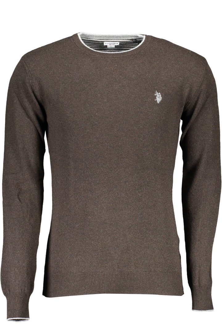 US POLO BROWN MEN&#39;S SWEATER