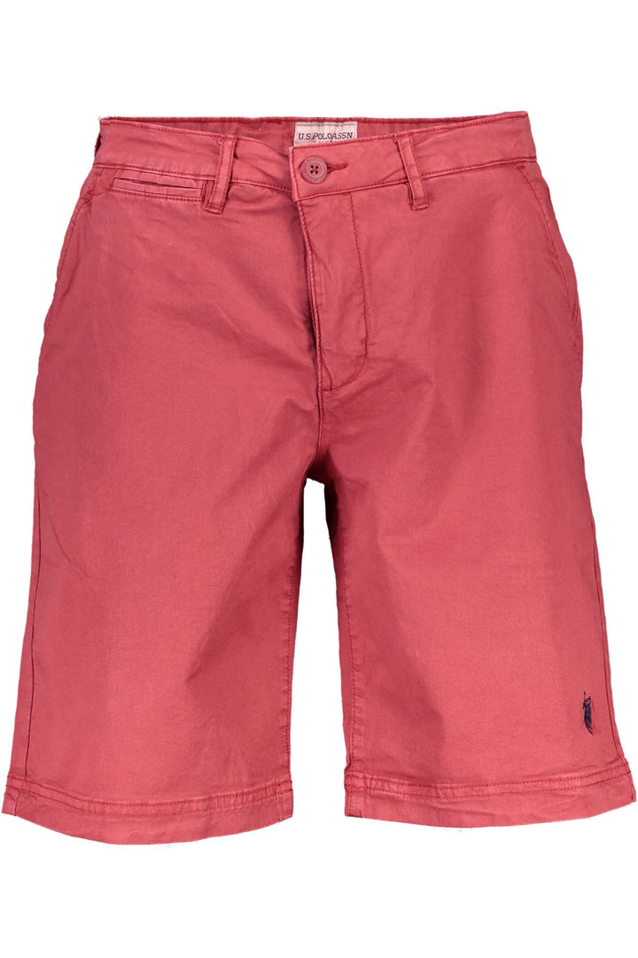 US POLO RED MEN&#39;S BERMUDA TROUSERS