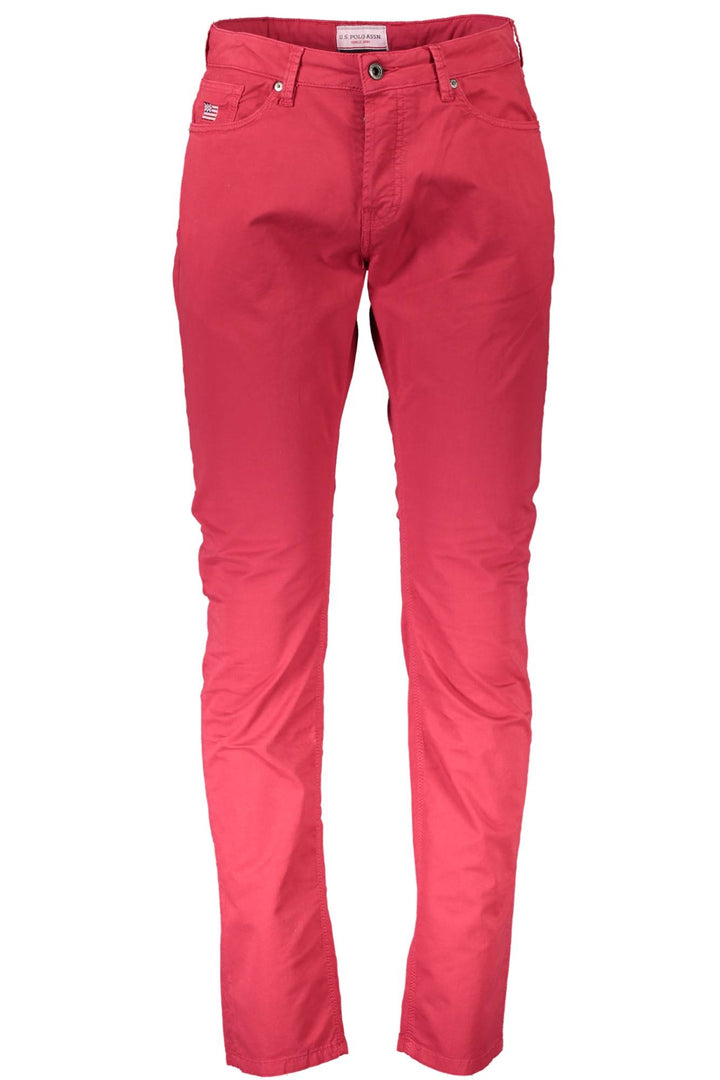 US POLO RED MEN&#39;S TROUSERS